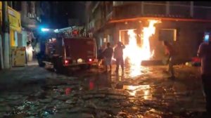 incendio en local de comida en San Juan La Laguna, Sololá