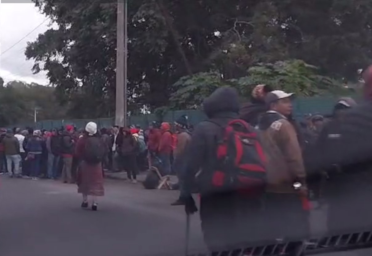 Manifestantes se concentran en cuatro puntos de la capital