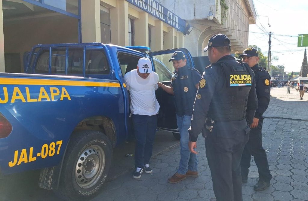 pandillero salvadoreño capturado en Jalapa por agresión contra PNC