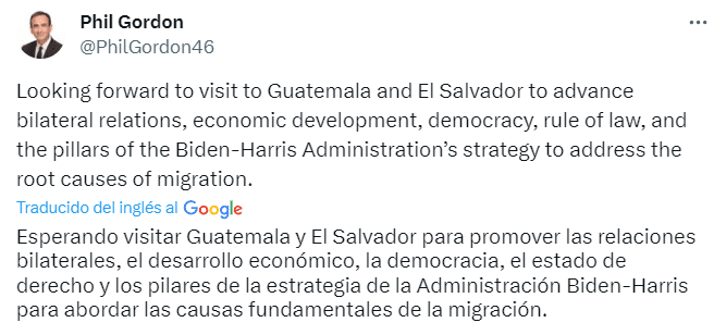Asesor de Seguridad de EE. UU. visita Guatemala