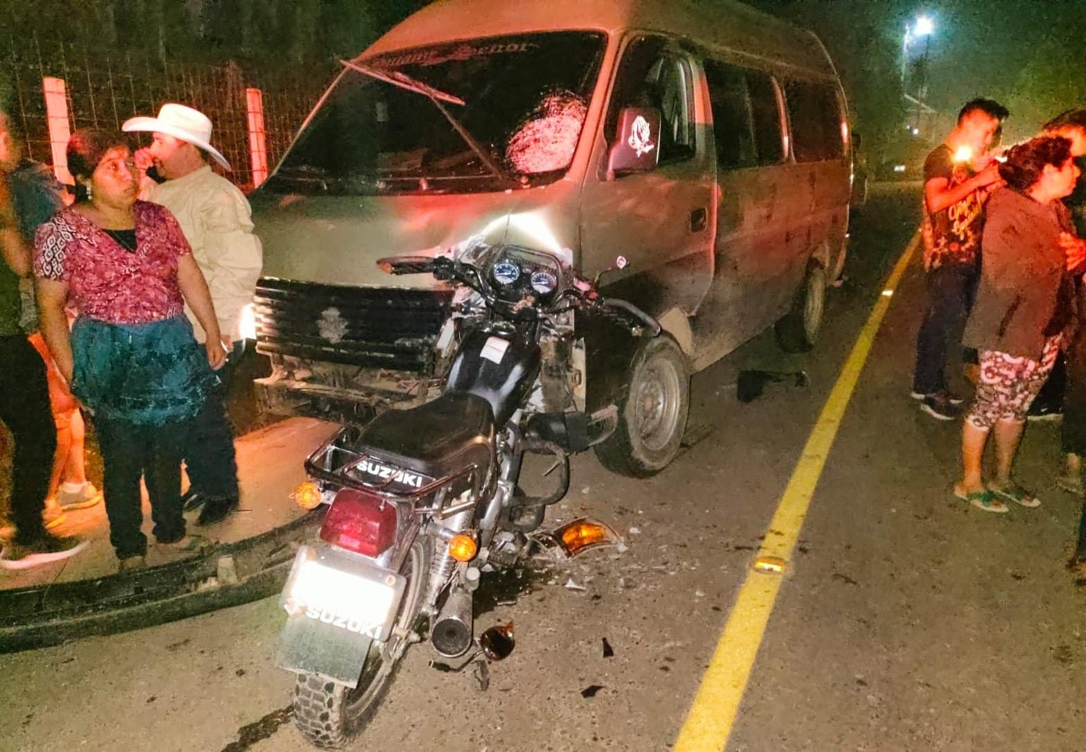 accidente en motocicleta