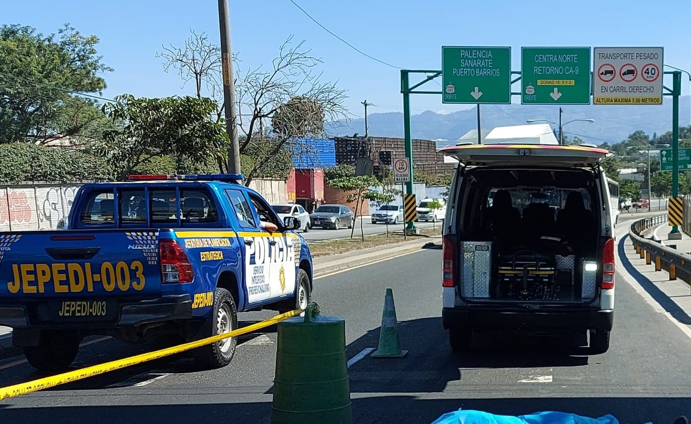 accidente de motorista en ruta al Atlántico