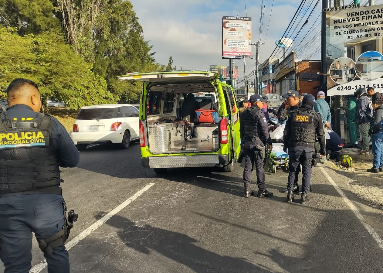 Motorista muere tras accidente en zona 8 de Mixco