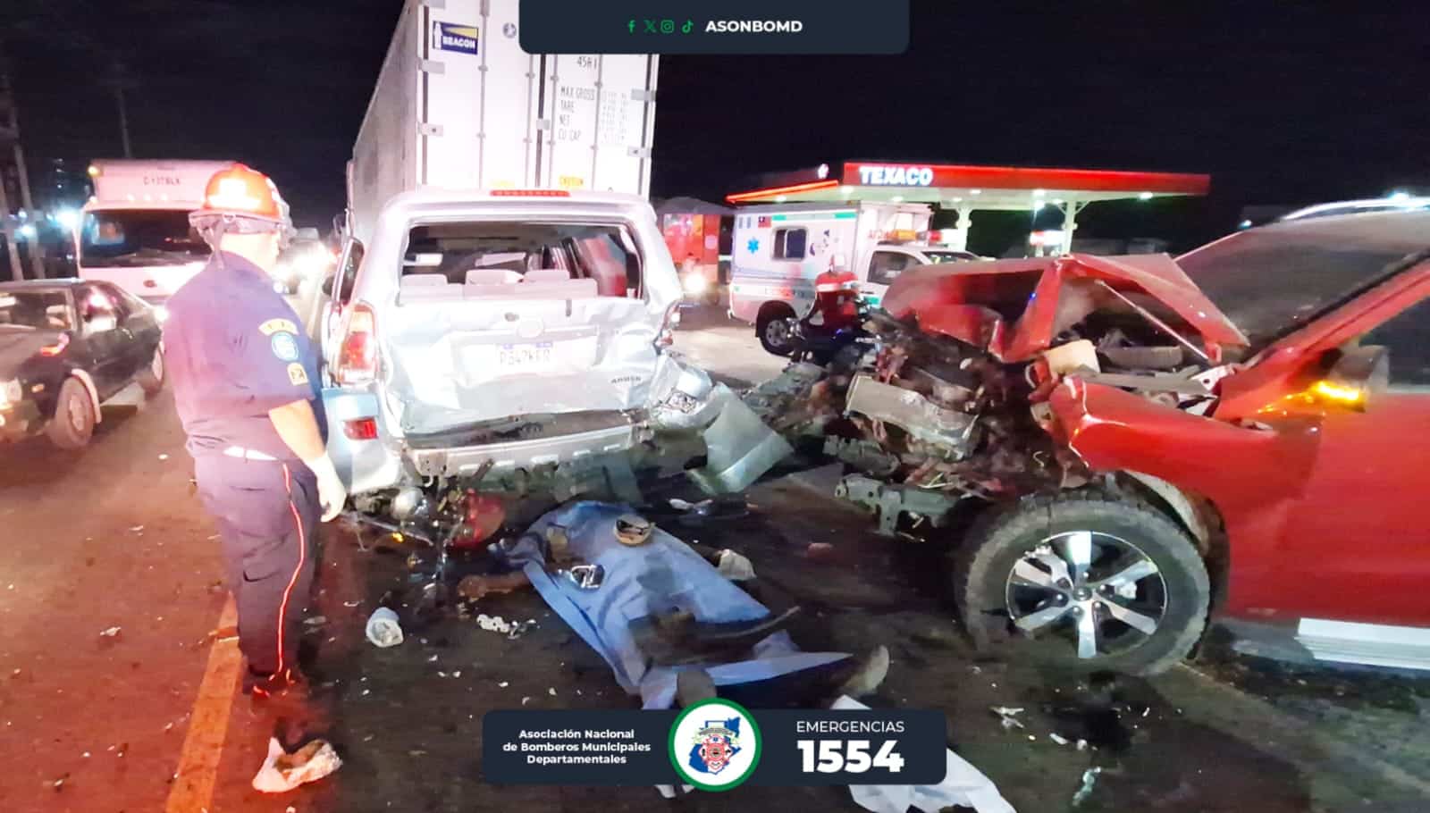 Accidente múltiple en Km. 126 de ruta al Atlántico, Río Hondo, Zacapa