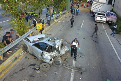 accidente en Km. 20 de ruta Interamericana