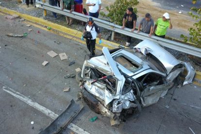 accidente en Km. 20 de ruta Interamericana