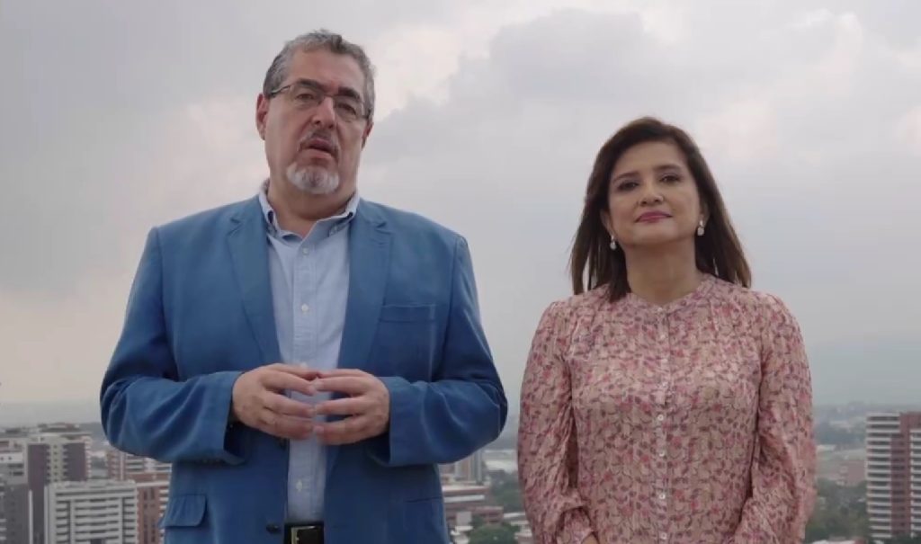mensaje de Año nuevo del binomio electo, Karin Herrera y Bernardo Arévalo