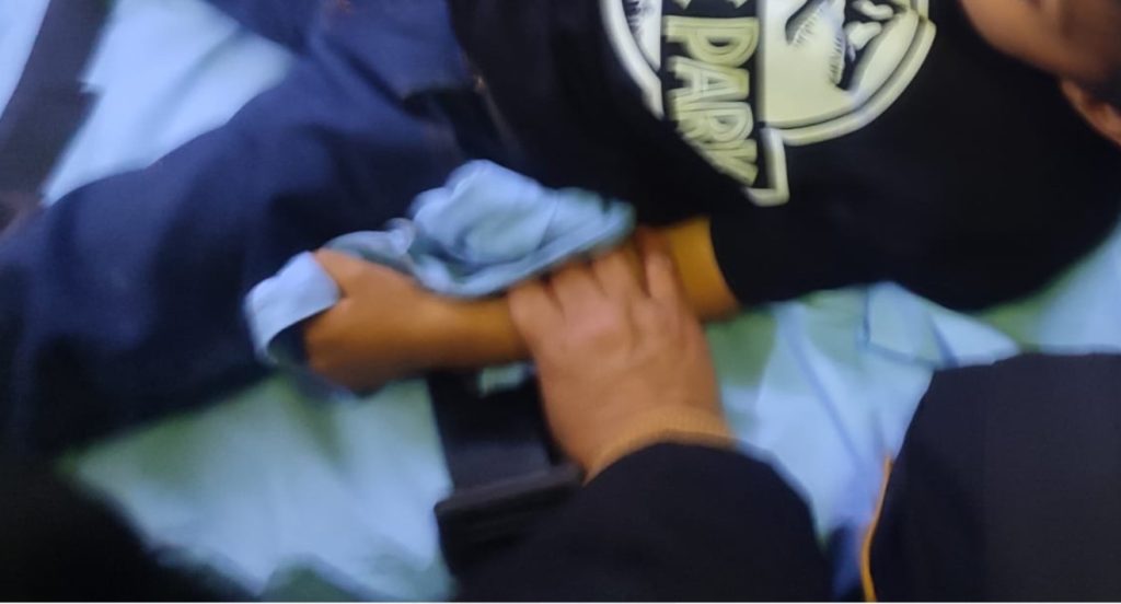 niño herido por pirotecnia en Mixco
