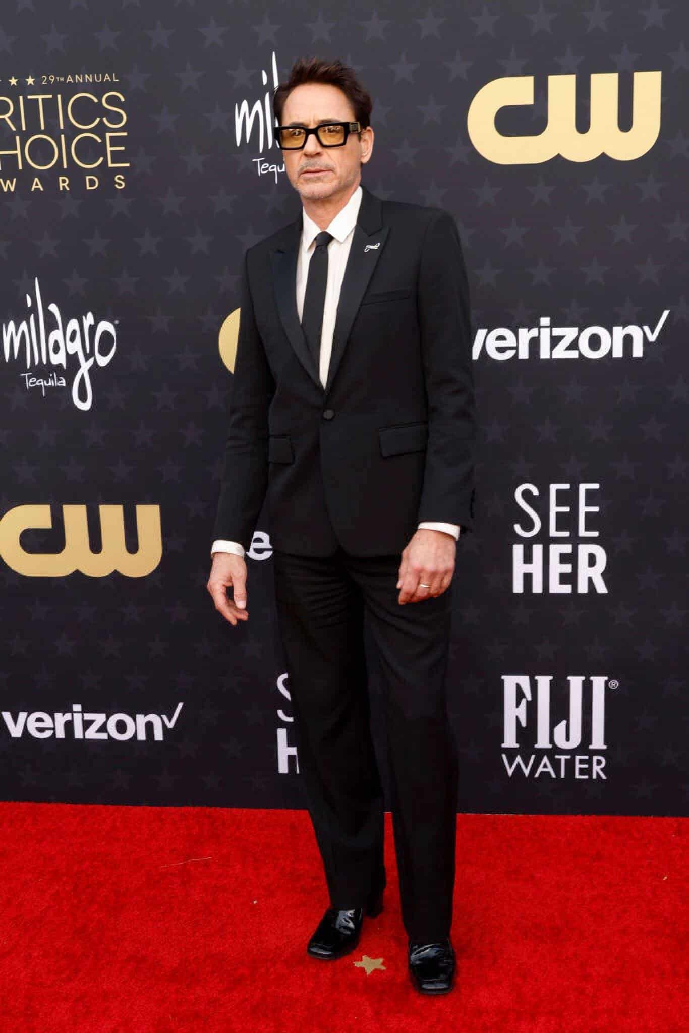 Robert Downey Jr Demacrado En Critics Choice Awards Enero 2024   Robert Downey Jr Emisoras Unidas Enero 2024 