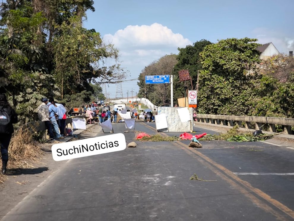 bloqueo en San Andrés Villa Seca
