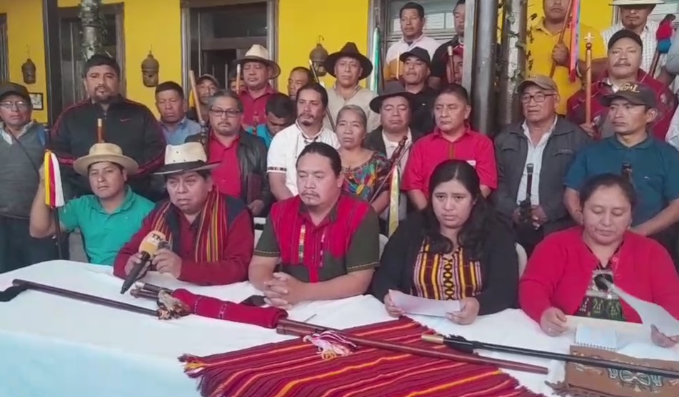 Líderes indígenas anuncian marcha para el domingo 14 de enero