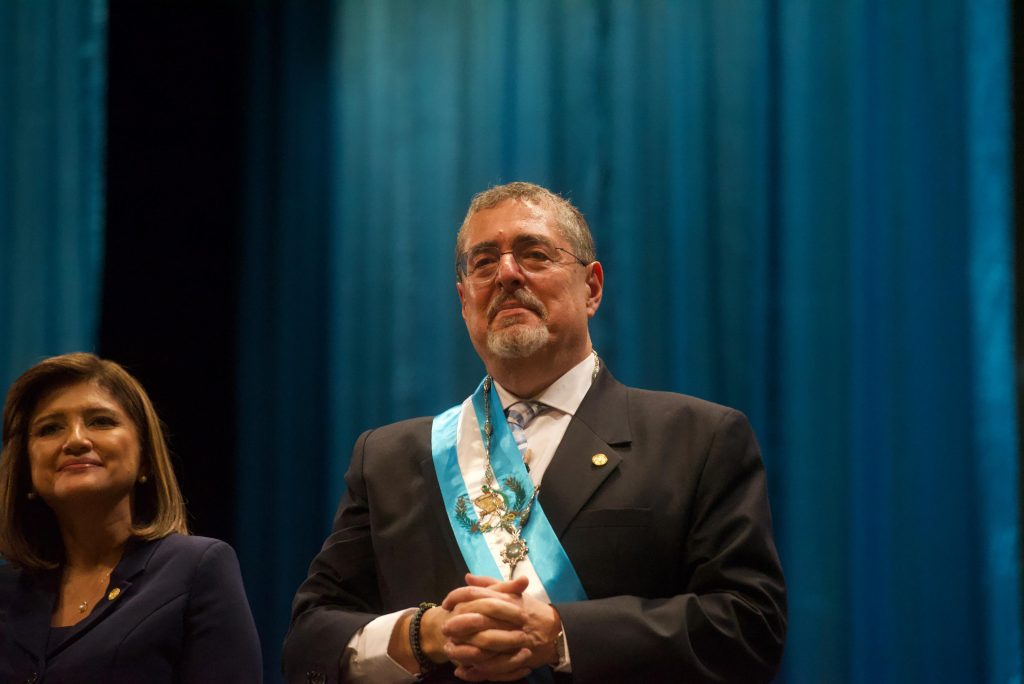 presidente Bernardo Arévalo y vicepresidenta Karin Herrera