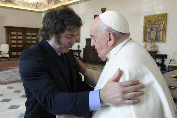 Reunión de Javier Milei con el papa Francisco, febrero 2024