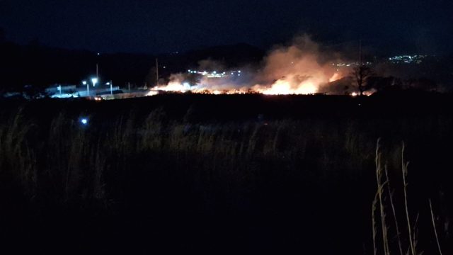incendio forestal en Villa Canales