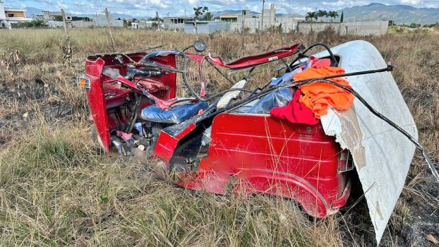 Muere conductor de mototaxi tras accidente en pista de Chiquimula