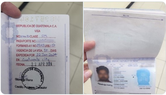 ciudadanos de la India con visas falsas de Guatemala