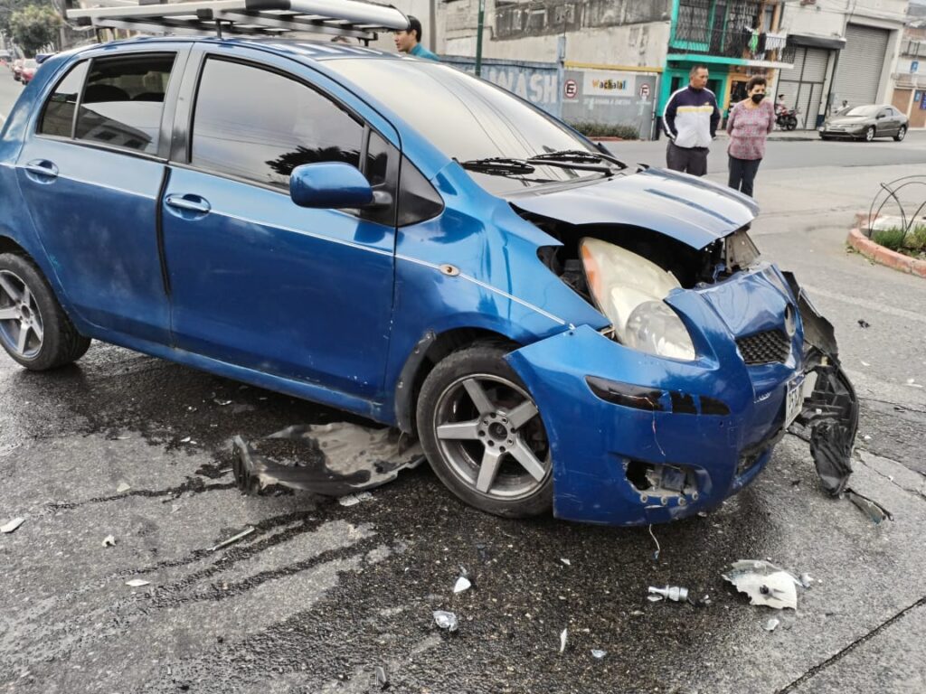 accidente en avenida Centroamérica, zona 1