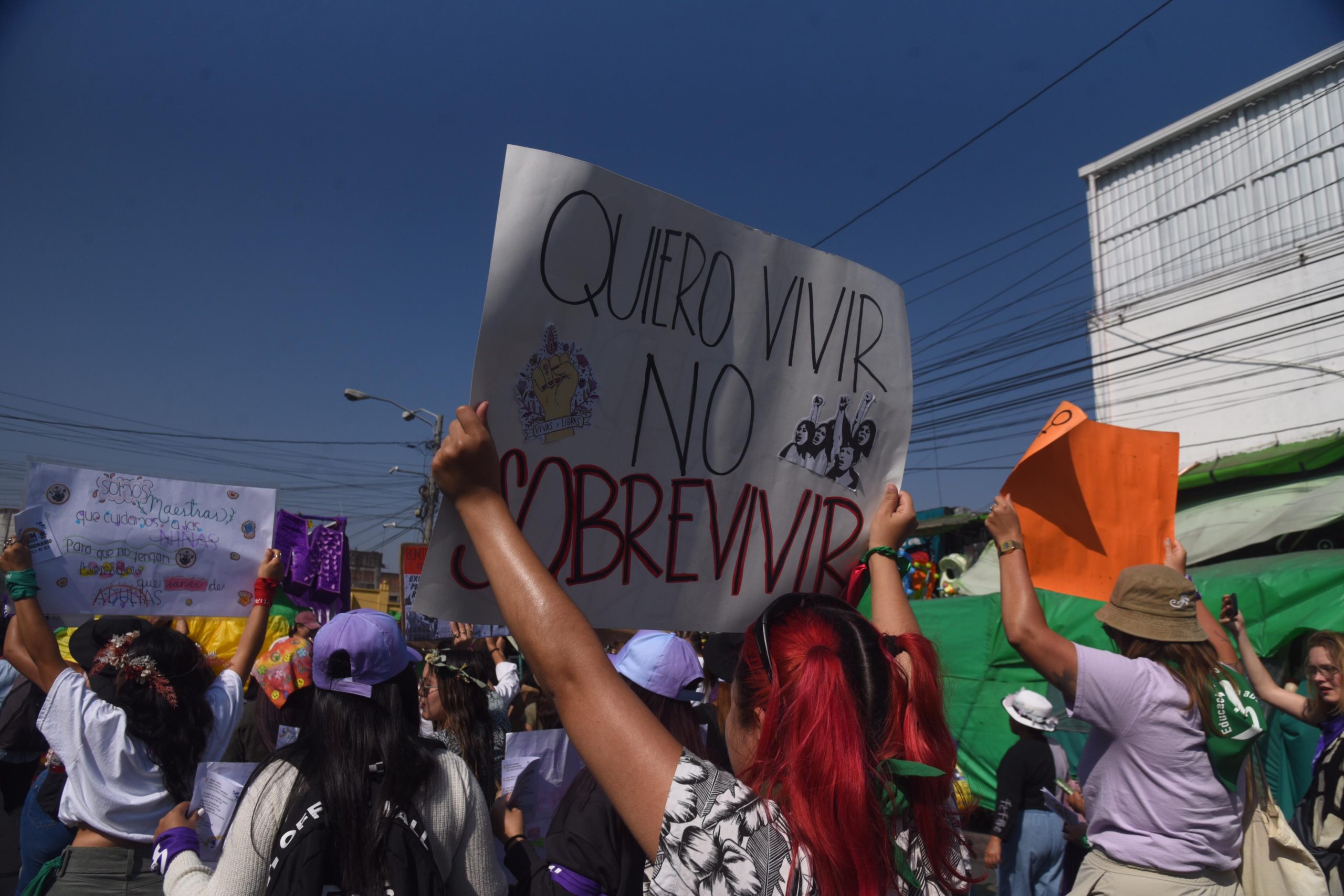 marcha por el Día de la Mujer en Guatemala, 8 de marzo de 2024