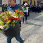 Procesión de La Reseña, Jesús de la Merced, a su paso por el parque Colón