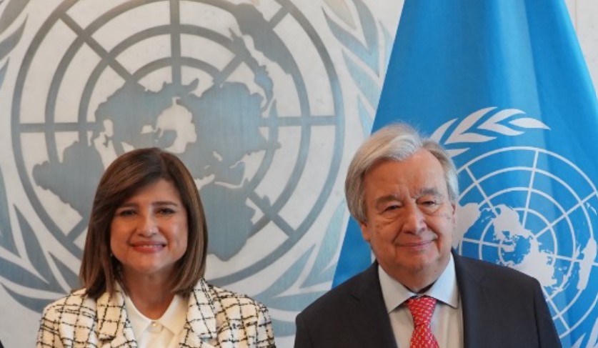 Vicepresidenta de Guatemala se reúne con secretario general de la ONU
