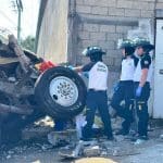 Accidente de bus extraurbano en Km.19.5 de ruta Interamericana