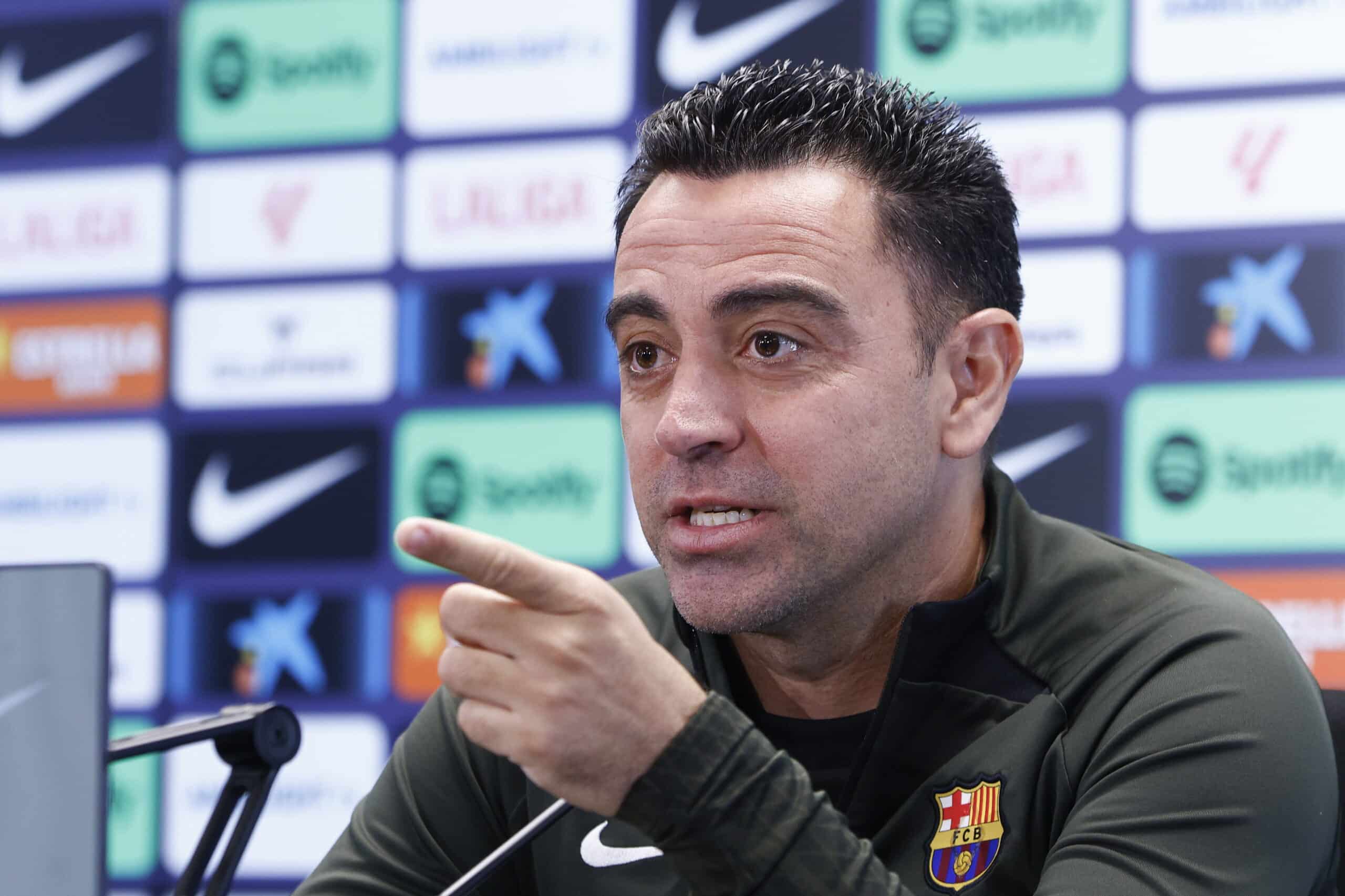 Xavi Hernández del Barcelona previa ante Cádiz abril 2024