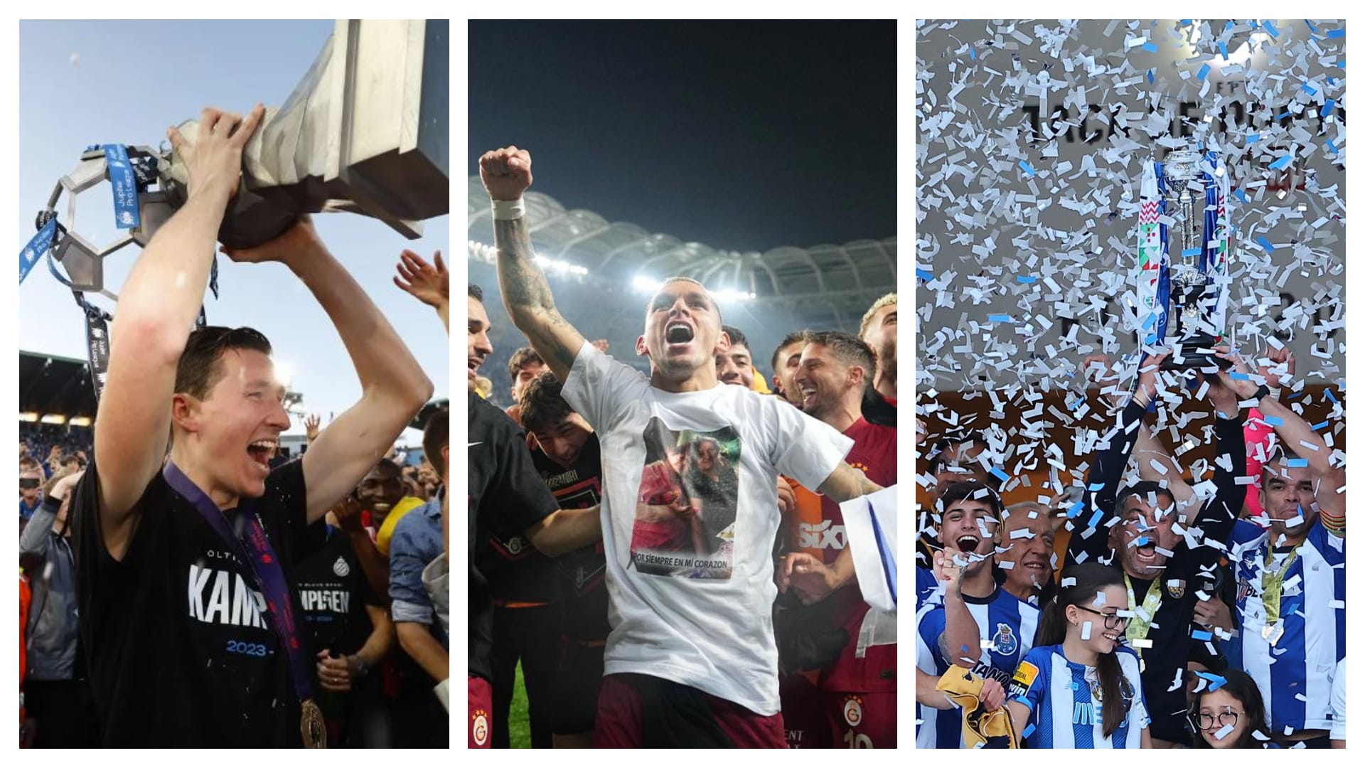 Brujas y Galatasaray, campeones de liga