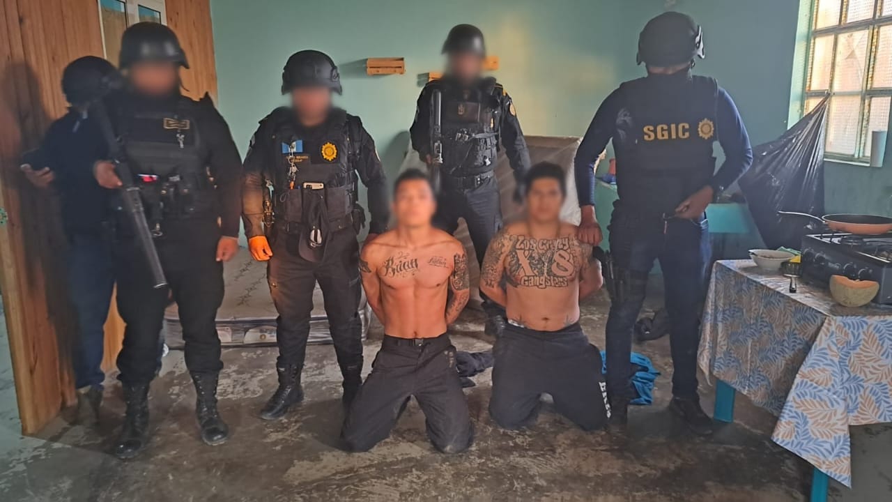 PNC detiene a presuntos integrantes del Barrio 18