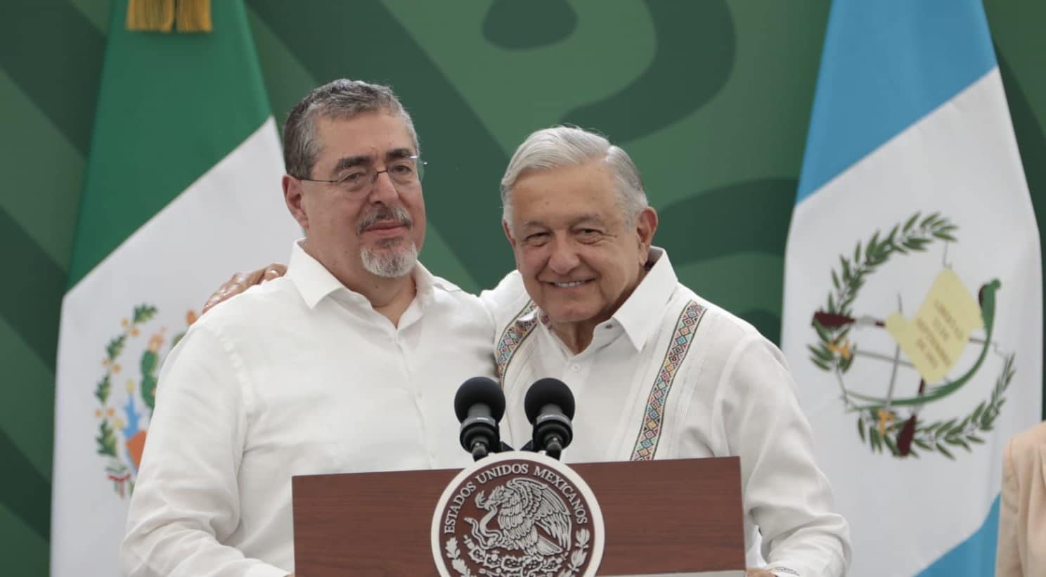 Presidente Bernardo Arévalo se reúne con presidente de México en Tapachula