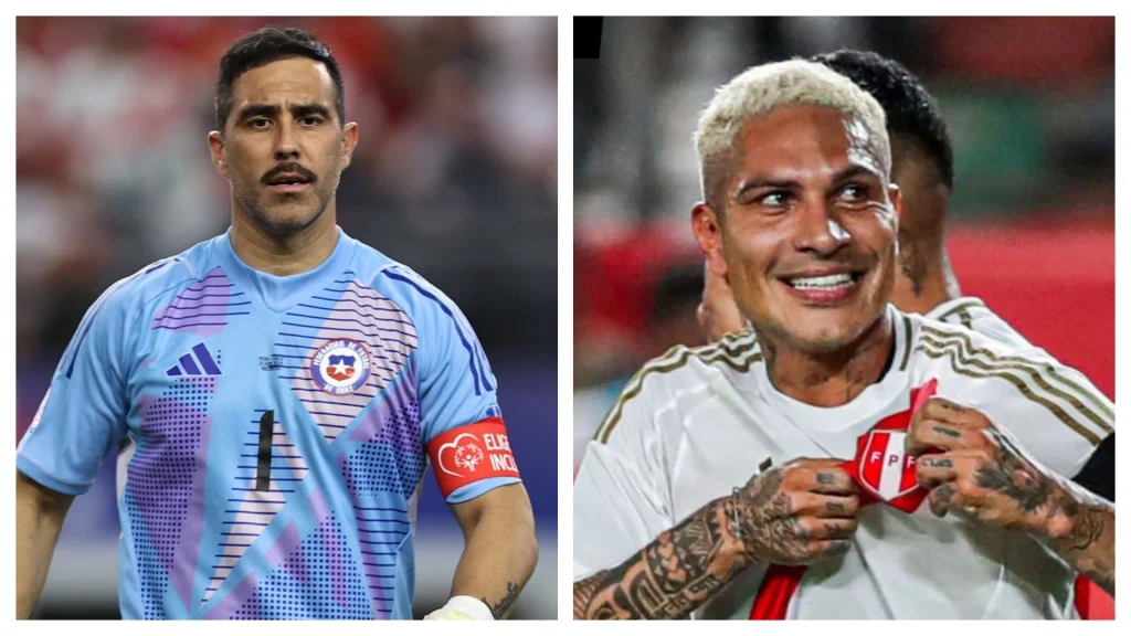 Claudio Bravo y Paolo Guerrero