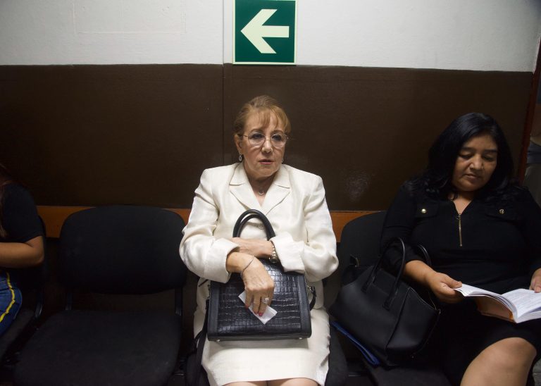 exmagistrada Blanca Stalling en audiencia contra la abogada Claudia González