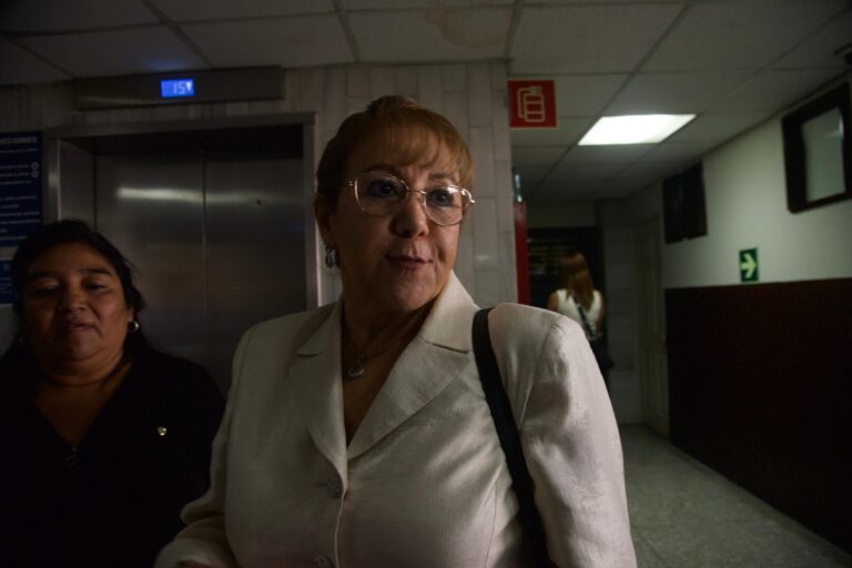 exmagistrada Blanca Stalling en audiencia contra la abogada Claudia González