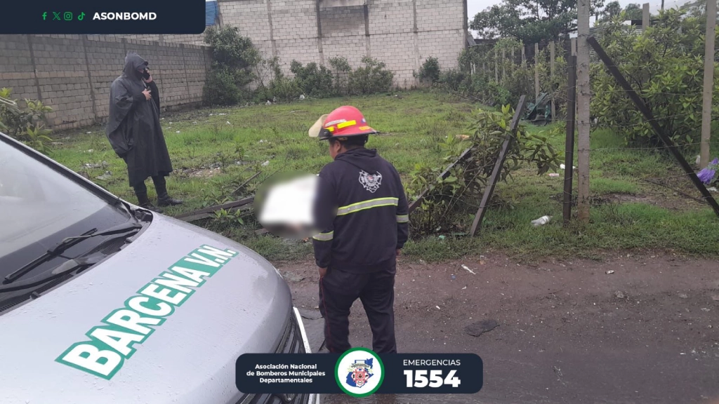 Localizan una persona fallecida en Bárcena, zona 3 de Villa Nueva