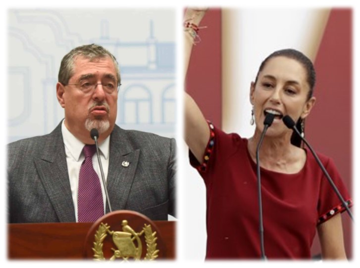 presidentes de Guatemala y México, Bernardo Arévalo y Claudia Sheinbaum