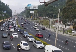 tránsito en ruta al Pacífico