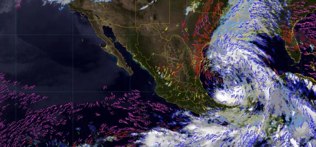 Ciclón tropical “Uno”, por el Golfo de México, junio 2024