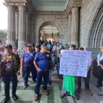 Veteranos militares protestan en la capital