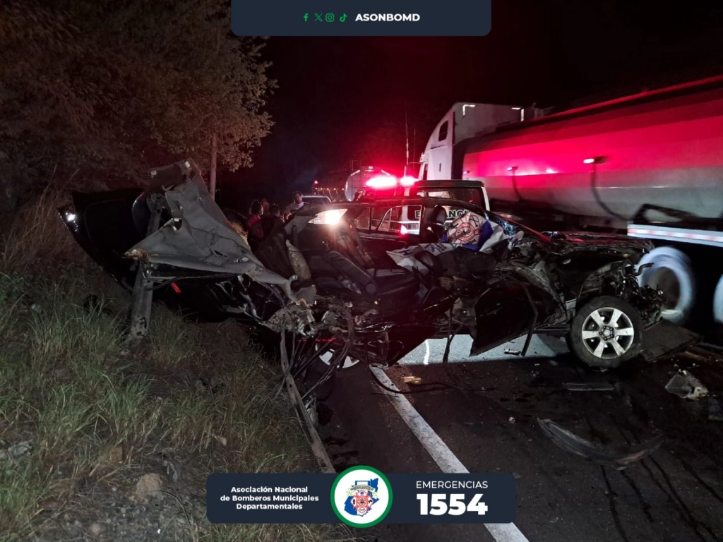 Niña fallece tras accidente en Km. 90 ruta al Atlántico