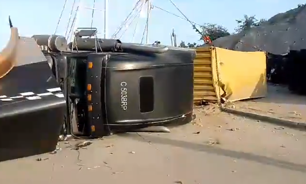 accidente en Km. 67 de ruta al Atlántico