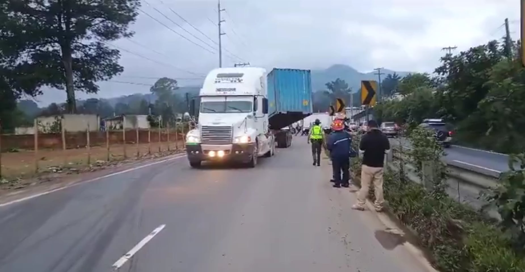 accidente de cabezales en ruta Interamericana