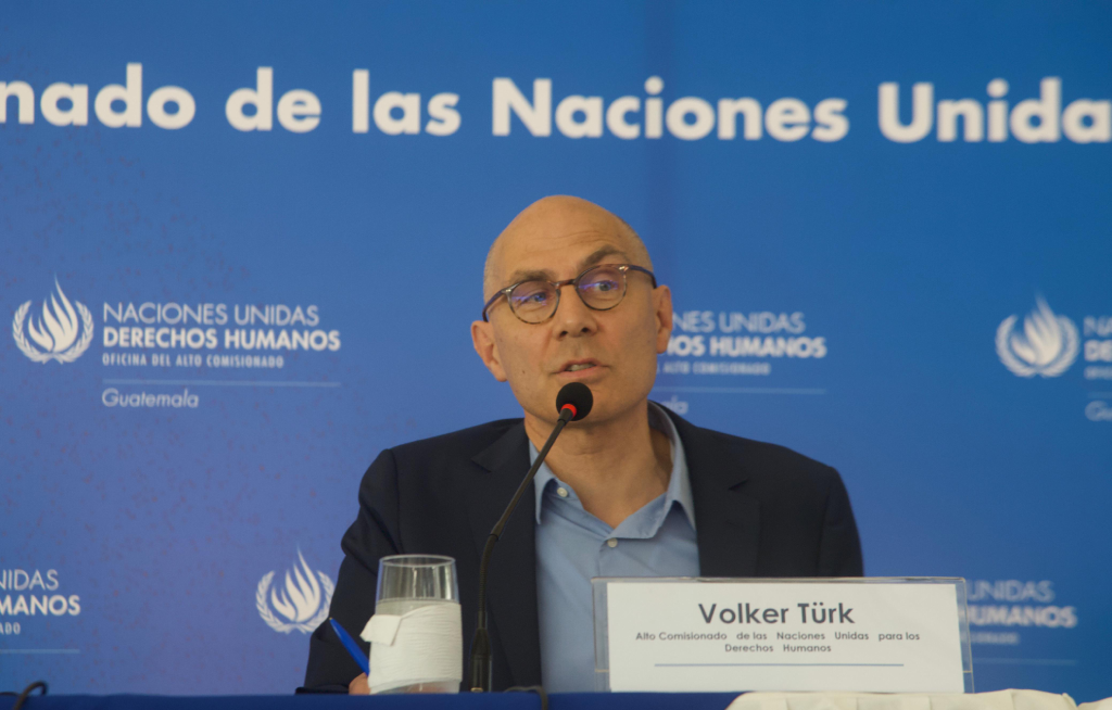 El alto comisionado de Naciones Unidas para los Derechos Humanos, Volker Türk, visita Guatemala