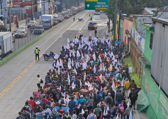 manifestación de Codeca en la capital