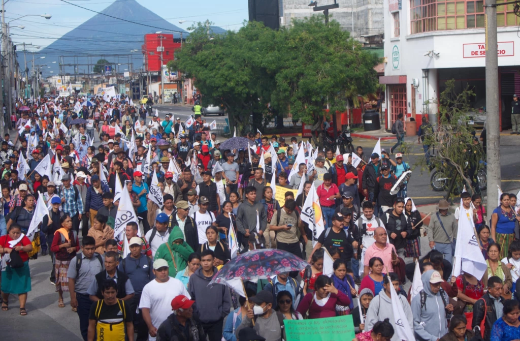 manifestación de Codeca en la capital