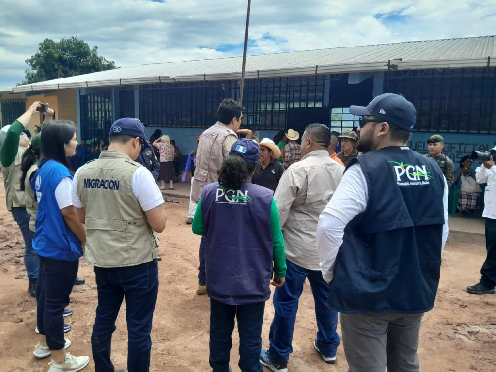 PGN visita Cuilco, Huehuetenango, para atender a refugiados mexicanos