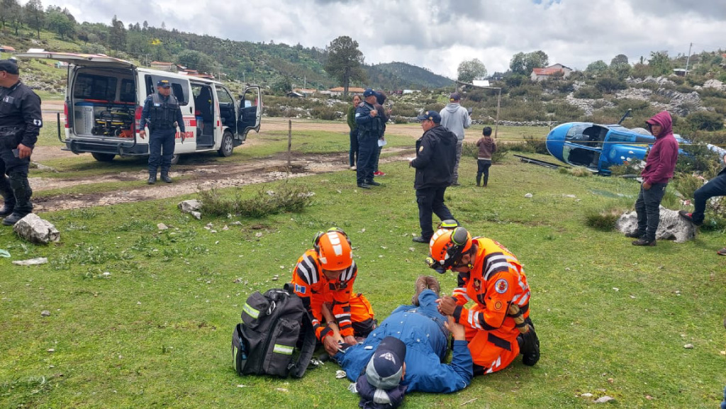 accidente aéreo en Huehuetenango; ministro y ejecutivos viajaban en helicóptero