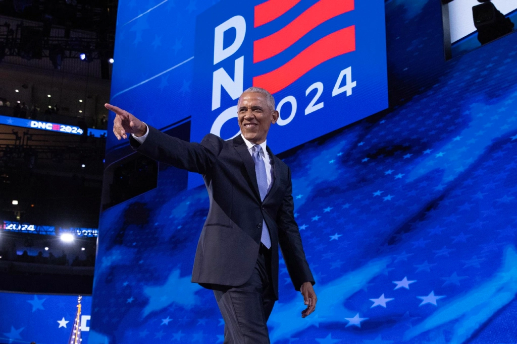 Barack Obama en la Convención Nacional Demócrata 2024