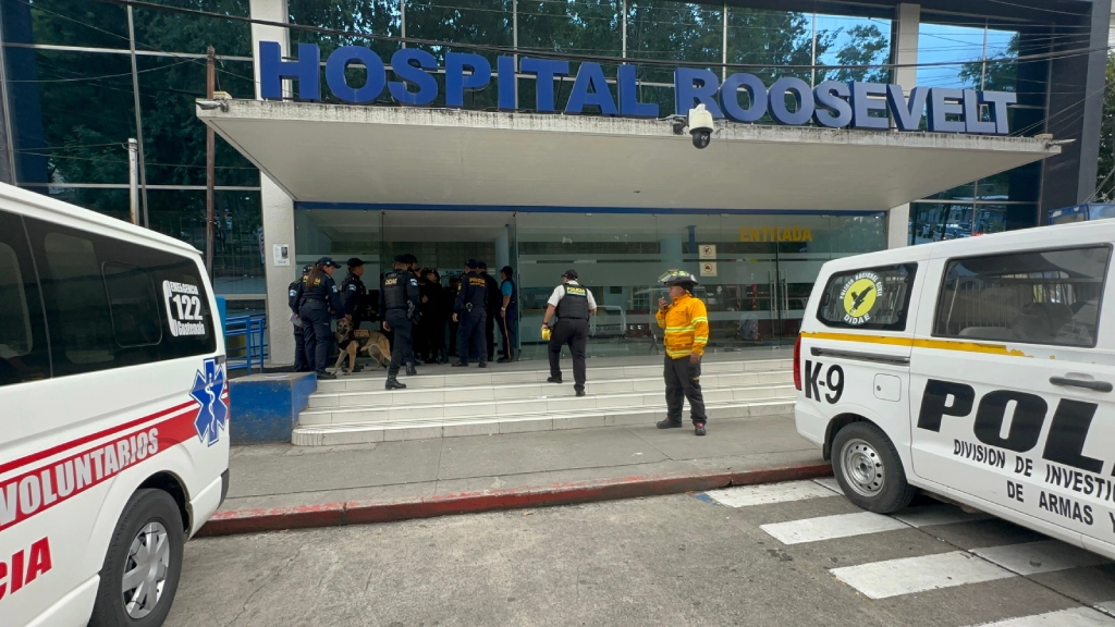 Reportan amenaza de explosivo en el hospital Roosevelt