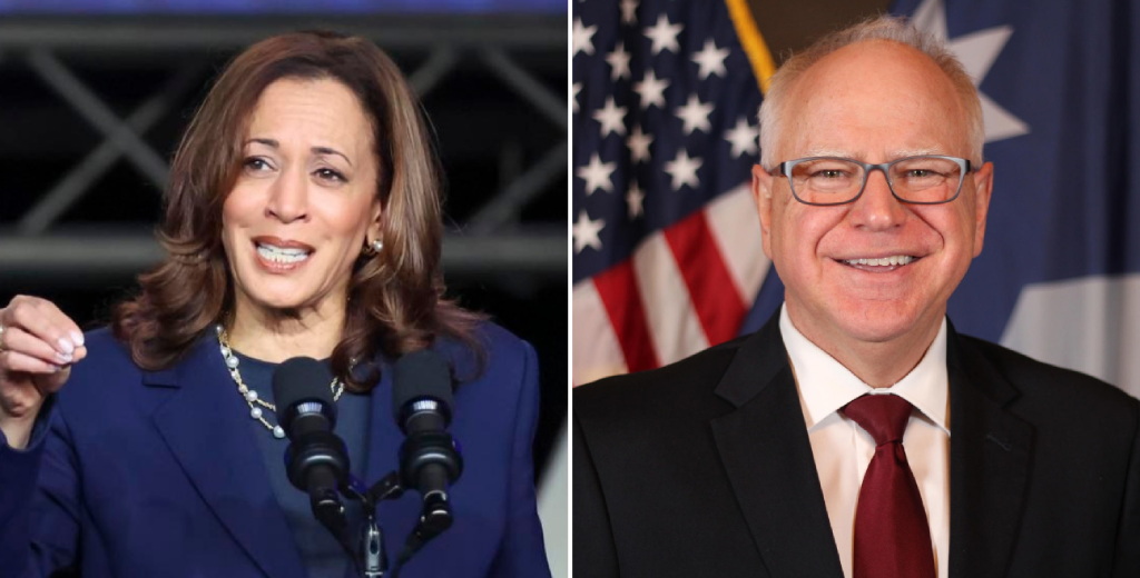 Kamala Harris y Tim Walz