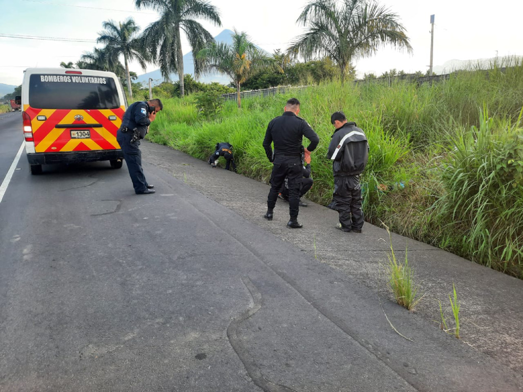 motorista muerto en autopista Palín-Escuintla