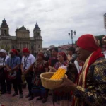 Actividades en plaza de la Constitución en el Día Internacional de los Pueblos Indígenas